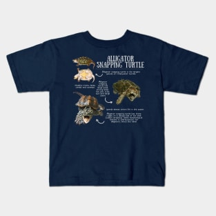 Animal Facts - Alligator Snapping Turtle Kids T-Shirt